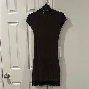 Vtg Samsonite Made in Italy T-shirt Dress With Lace